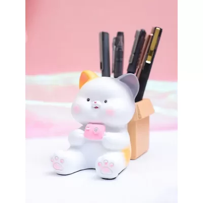 Подставка для канцелярских принадлежностей «Good luck cat», white