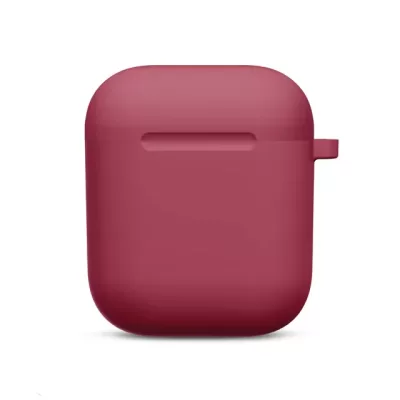 Чехол AirPods Silicone Case (Bordo)