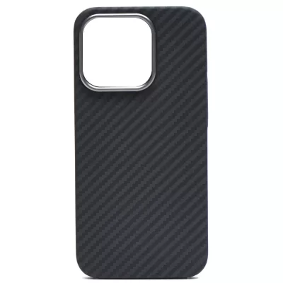 Чехол iP 15 Pro KEEPHONE Kevlar (Black)