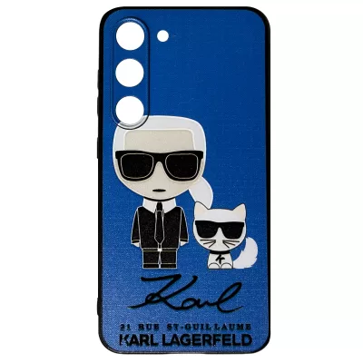 Чехол для Samsung S23 Boter Case (Karl Lagerfeld Blue)