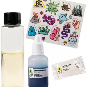 Игрушка: Научно-познавательный набор "Лава-лампа", синий модели Re-агенты