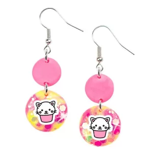 Игрушка для детей старше 5 лет для изготовления фигурок модели "Be TrenDIY" Cold clay, Серьги