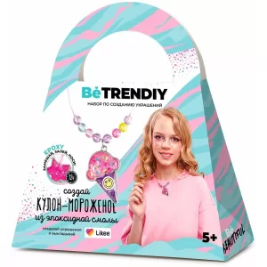 Игрушка для детей старше 5 лет модели "Be TrenDIY", создай украшения из эпоксидной смолы, Кулон-моро