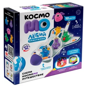 Игрушка для детей страше трех лет: Легкий пластилин ТМ "Лепи легко", набор "КосмоМО"