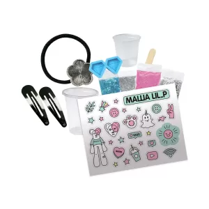 Набор с эпоксидной смолой "Be TrenDIY", Резинка и заколки by Masha LIL P