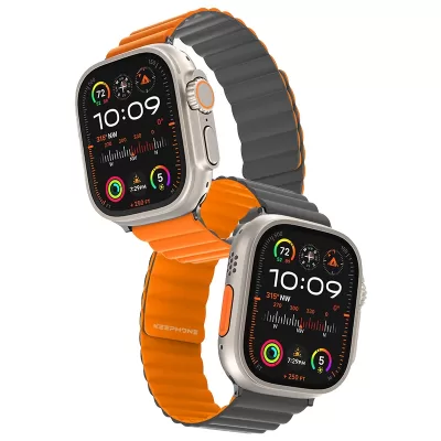 Ремешок KEEPHONE IWATCH 42/44/45/49 MM ORANGE/GREY