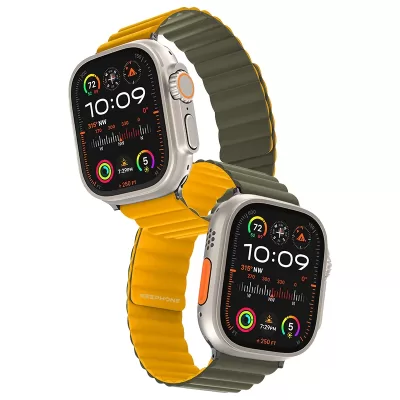 Ремешок KEEPHONE IWATCH 42/44/45/49 MM YELLOW/GREEN