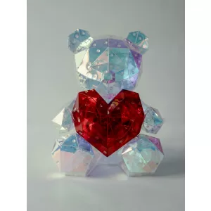 Светящейся Медведь (Большое красное сердце)