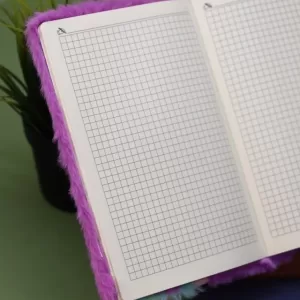 Блокнот плюшевый "Unicorn heart", purple