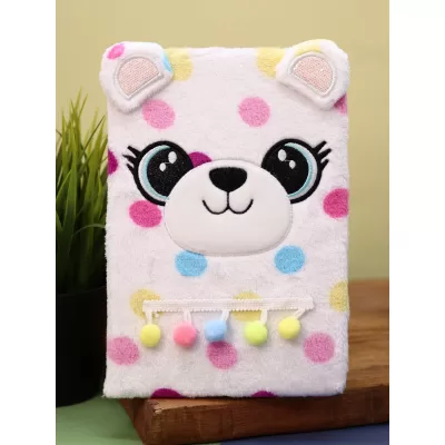 Блокнот плюшевый «Gummy bear», white