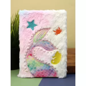 Блокнот плюшевый "Mermaid", pink