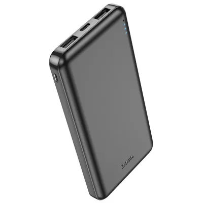 Внешний АКБ Hoco J100 10000mAh 2-USB, 1-Type-C, черный