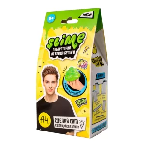 Игрушка для детей старше 5-и лет модели "Slime лаборатория" Влад А4, светится в темноте 100 г
