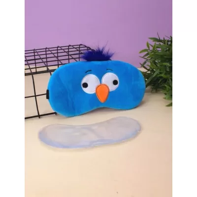 Маска для сна гелевая "Bird", blue