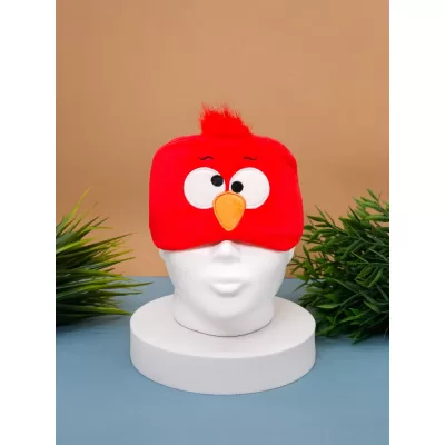 Маска для сна гелевая "Bird", red