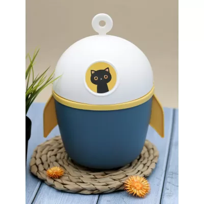 Мусорное ведро настольное "Rocket", blue