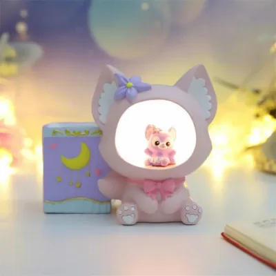 Ночник - подставка для канцелярских принадлежностей «Baby fox», pink