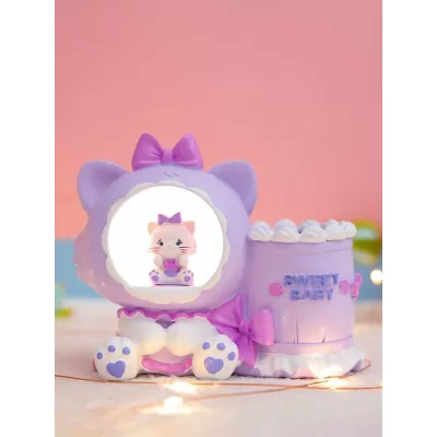 Ночник - подставка для канцелярских принадлежностей «Milly cat», purple