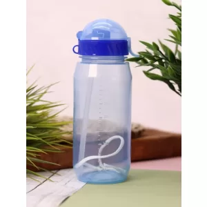 Спортивная бутылка "Classic" с трубочкой, blue (400 ml)