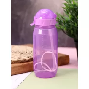Спортивная бутылка "Classic" с трубочкой, purple (400 ml)
