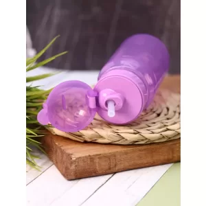 Спортивная бутылка "Classic" с трубочкой, purple (400 ml)