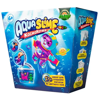 Средний набор "Aqua Slime": набор для изготовления фигурок из цветного геля