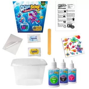 Средний набор "Aqua Slime": набор для изготовления фигурок из цветного геля