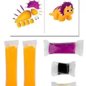 Тесто для лепки «Волшебное тесто» 150 гр. "Динозавр желтый"