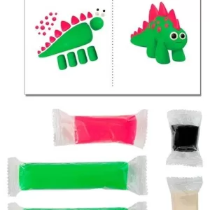 Тесто для лепки «Волшебное тесто» 150 гр. "Динозавр зеленый"