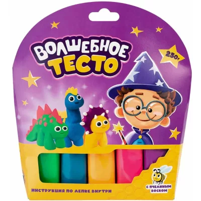 Тесто для лепки «Волшебное тесто» 250 гр. "Динозаврики"