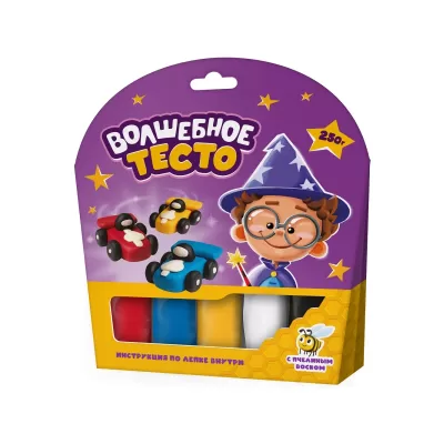 Тесто для лепки «Волшебное тесто» 250 гр. "Тачки"