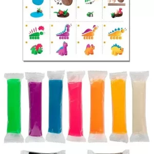 Тесто для лепки «Волшебное тесто» 400 гр. "Семья динозавров"