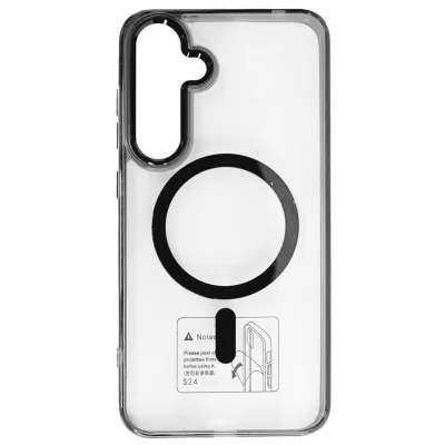 Чехол Sams S24 Clear Frame with Magsafe (Gray)