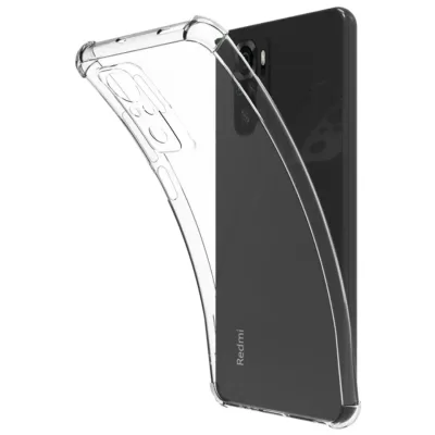 Чехол для Xiaomi Redmi Note 10 Ультратонкий силикон Simple (Прозрачный)