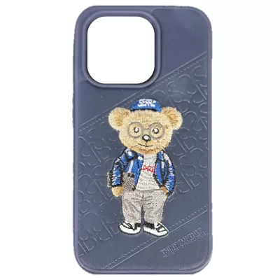 Чехол для iPhone 15 Pro KEEPHONE MASCOT (Blue)