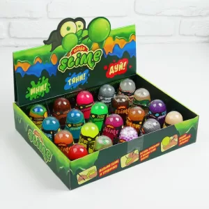 Шоу-бокс:Игрушка ТМ "Slime "Ninja", 20 капсул по 130 г.