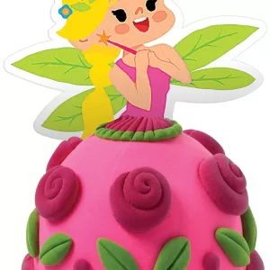 Игрушка: Легкий пластилин ТМ "Лепи легко", набор "Слепи Платье для феи", Весна