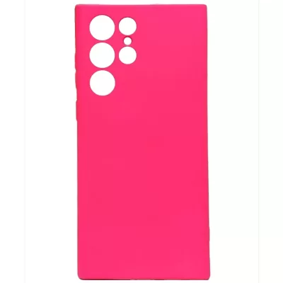 Чехол Sams S24 Ultra Silicone Case Logo (Ярко-Розовый(21))