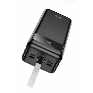 Внешний АКБ Hoco J86B 60000mAh, 2хUSB, 3A, PD 20W+QC3.0 быст. зар LED дисплей, черный