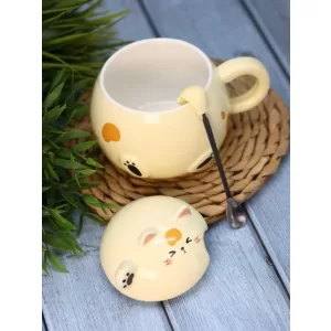 Кружка «Chubby cat», yellow (460 ml)