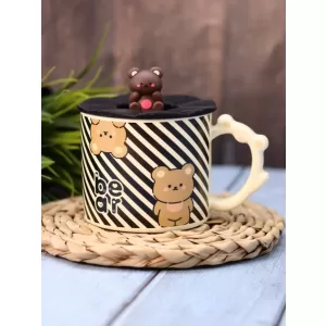 Кружка «Cute little bear», black (360 ml)