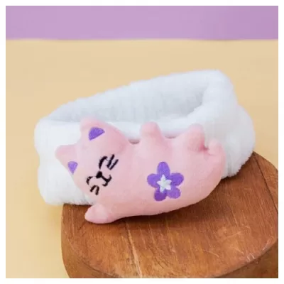Повязка на голову "Cat flower", pink