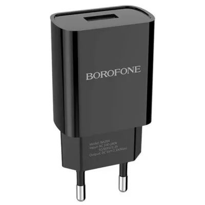 СЗУ Borofone BA20A 2,1A черный
