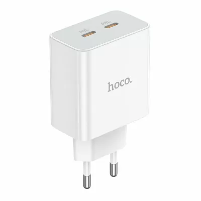 СЗУ Hoco C108 2хType-C 3A 35W, белый