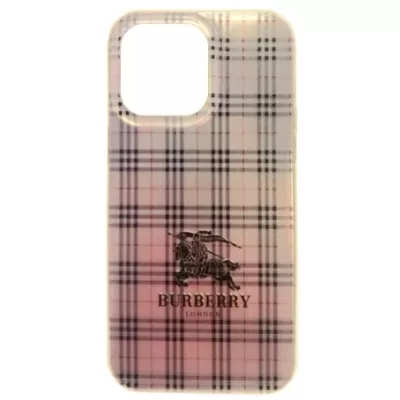 Чехол iP 13 Pro Max Silver Prints (Burber)