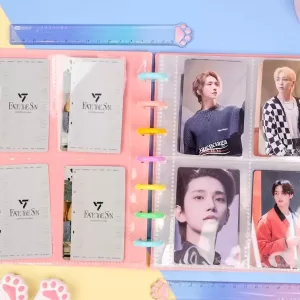 Альбом для карточек "Биндер" розовый 16х20см