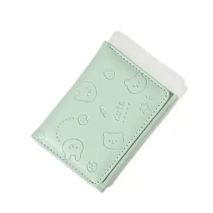 Мини-кошелек "Cute animals", зеленый