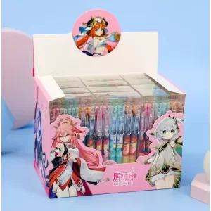 Набор ручек "Genshin Impact" №0030, 12шт. (черный)