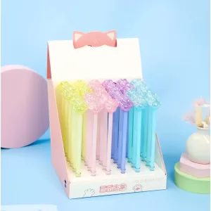 Набор ручек "Лапка" №17, в шоу-боксе 36шт (черный)