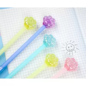 Набор ручек "Лапка" №17, в шоу-боксе 36шт (черный)